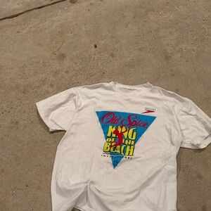 Vintage 90s Old Spice King of the Beach Invitational Graphic Tee XL Oneita USA